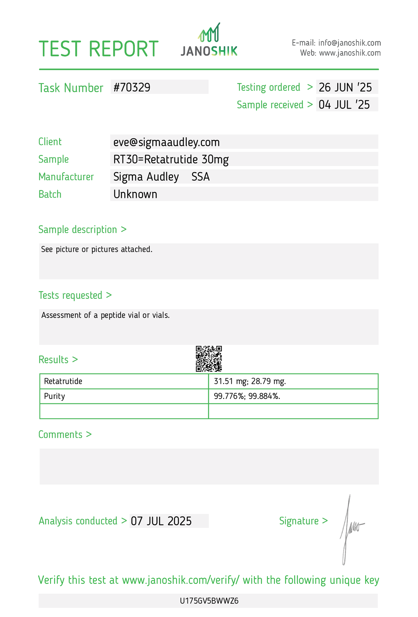 Retatrutide 30mg | GLP-3RT